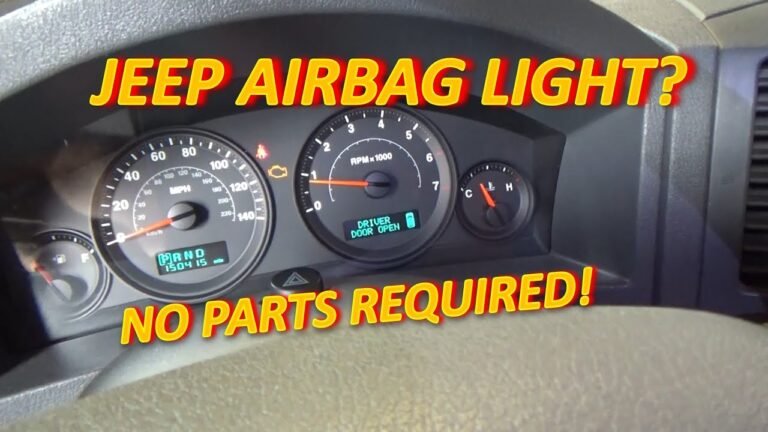 How To Disconnect Airbag Light In 2000 Jeep Grand Cherokee