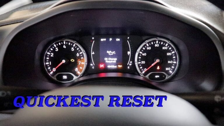 How To Reset Change Oil Light On A Jeep Renegade