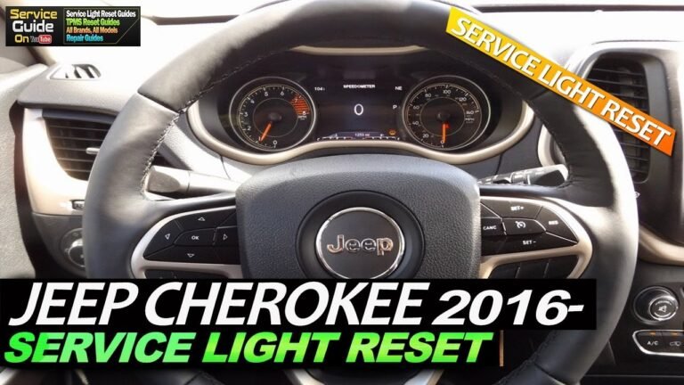 How To Reset Oil Light On 2016 Jeep Cherokee Latitude